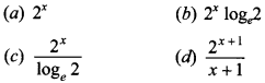 <p>Given ∫ (2^x) dx = f(x) + C, then f(x) is</p>