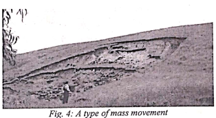 <p>Identify the type of mass movement shown in the picture below (fig 4).  </p>